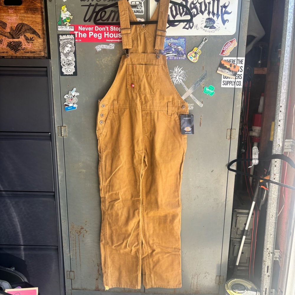 Dickies Tan Relaxed Fit Overalls